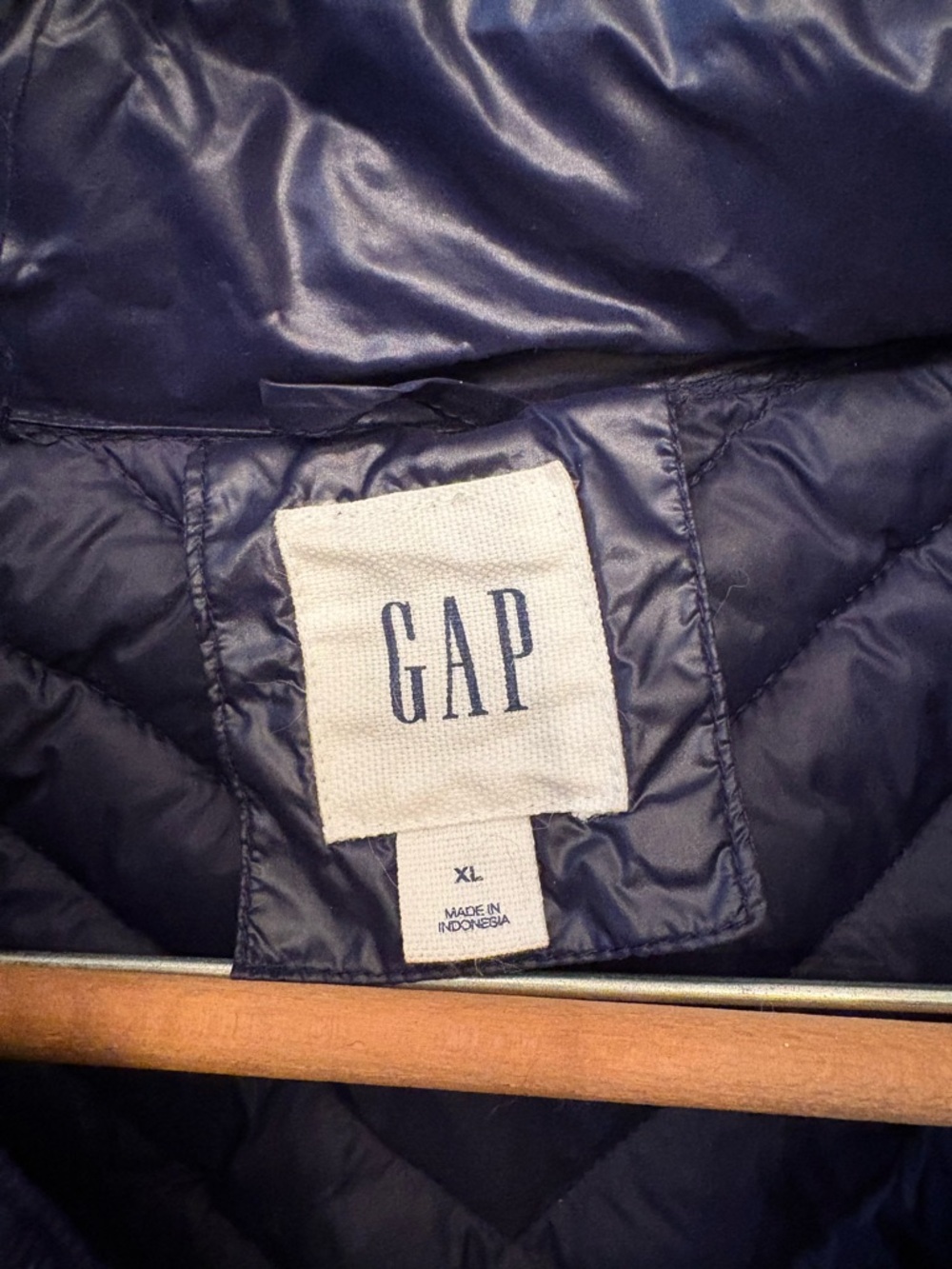GAP Quilted Puffer Jacket - Navy Blue